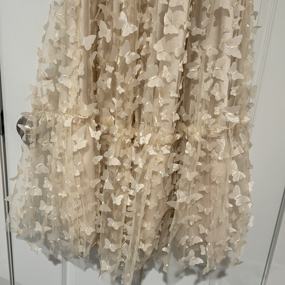SOLD Cream Butterfly Dress | Mable - Picture 3 of 4